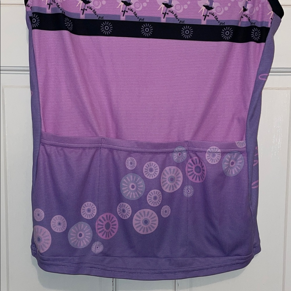 Purple Sleeveless Cycling Jersey - Picture 4 of 11